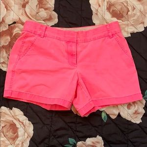 J Crew Neon Pink Shorts
